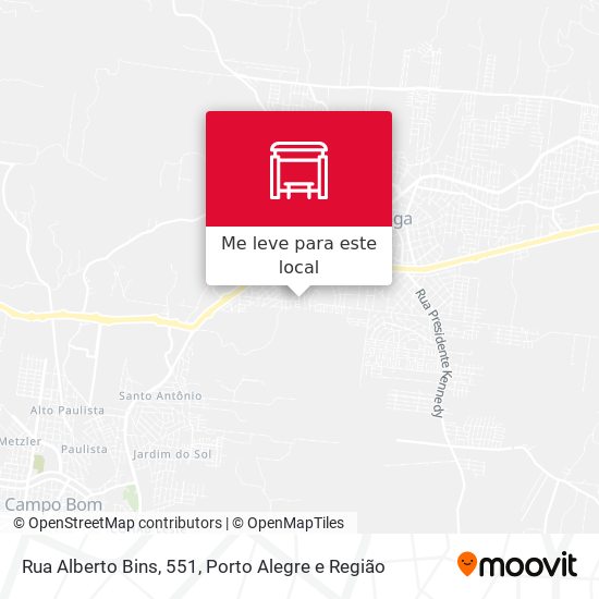 Rua Alberto Bins, 551 mapa