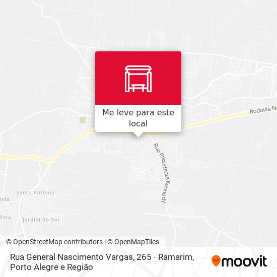 Rua General Nascimento Vargas, 265 - Ramarim mapa