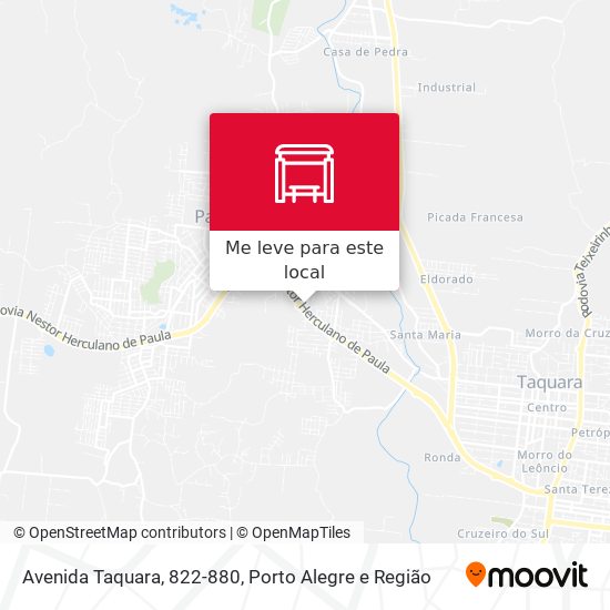 Avenida Taquara, 822-880 mapa