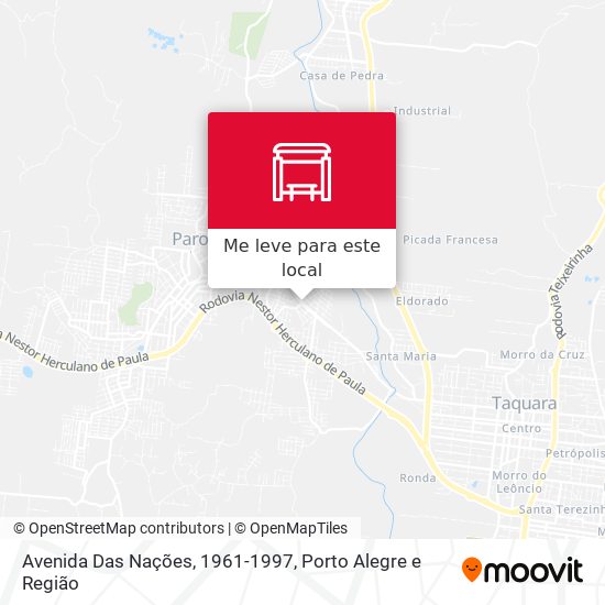 Avenida Das Nações, 1961-1997 mapa