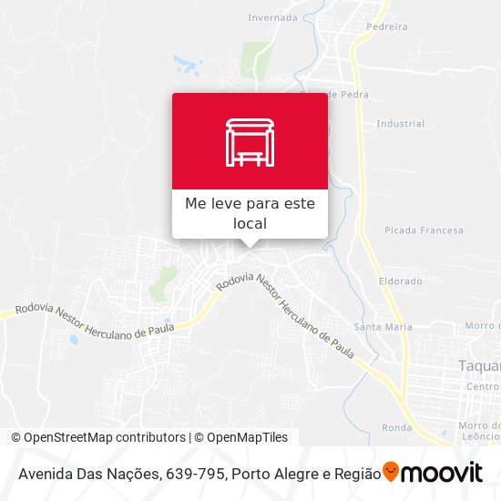 Avenida Das Nações, 639-795 mapa