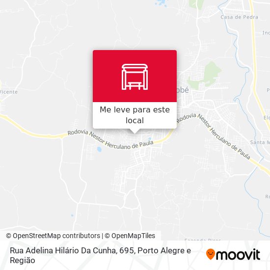 Rua Adelina Hilário Da Cunha, 695 mapa