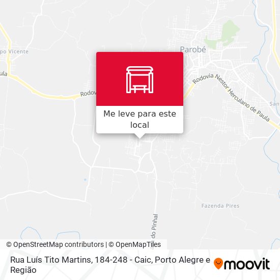 Rua Luís Tito Martins, 184-248 - Caic mapa