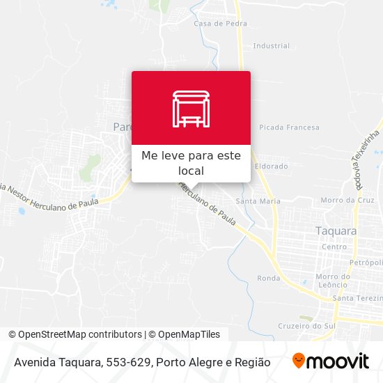Avenida Taquara, 553-629 mapa