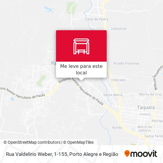 Rua Valdelirio Weber, 1-155 mapa