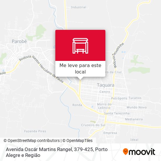 Avenida Oscár Martins Rangel, 379-425 mapa