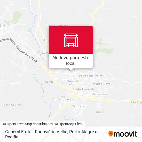 General Frota - Rodoviária Velha mapa