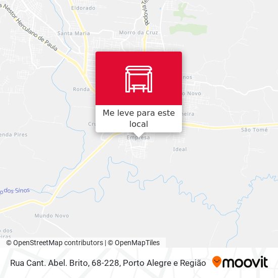 Rua Cant. Abel. Brito, 68-228 mapa