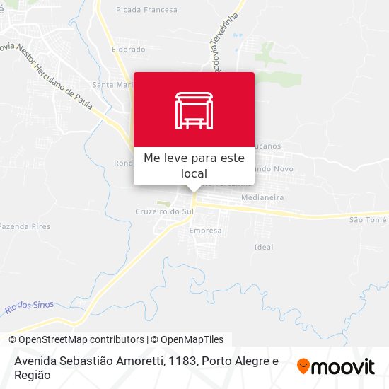 Avenida Sebastião Amoretti, 1183 mapa