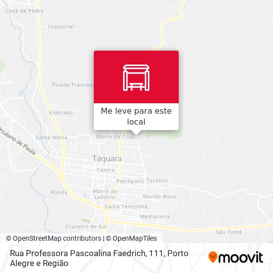 Rua Professora Pascoalina Faedrich, 111 mapa