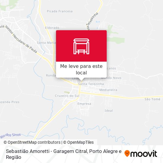 Sebastião Amoretti - Garagem Citral mapa