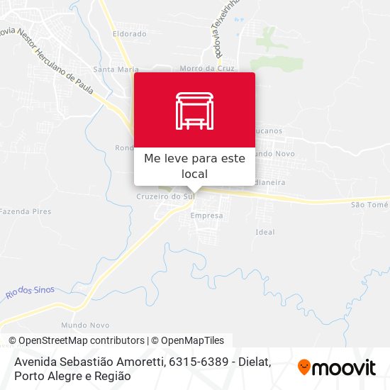 Avenida Sebastião Amoretti, 6315-6389 - Dielat mapa