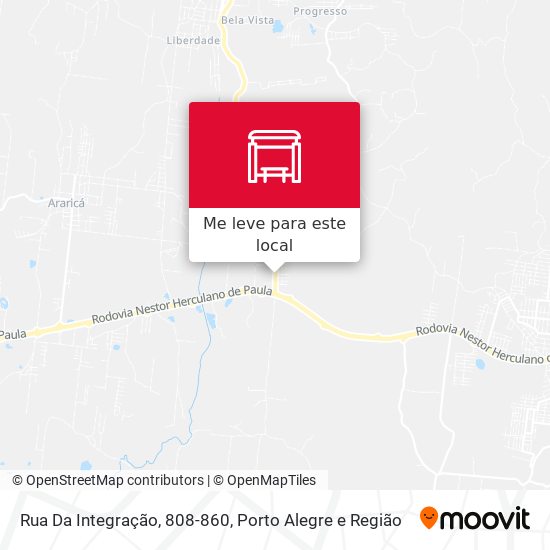 Rua Da Integração, 808-860 mapa