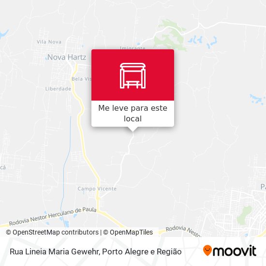 Rua Lineia Maria Gewehr mapa