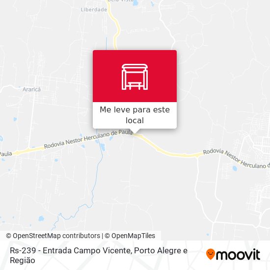 Rs-239 - Entrada Campo Vicente mapa