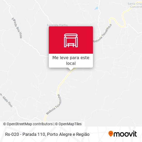 Rs-020 - Parada 110 mapa