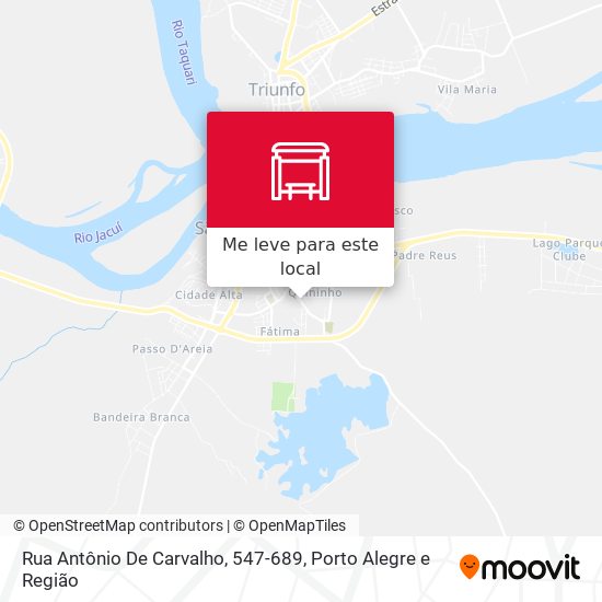 Rua Antônio De Carvalho, 547-689 mapa