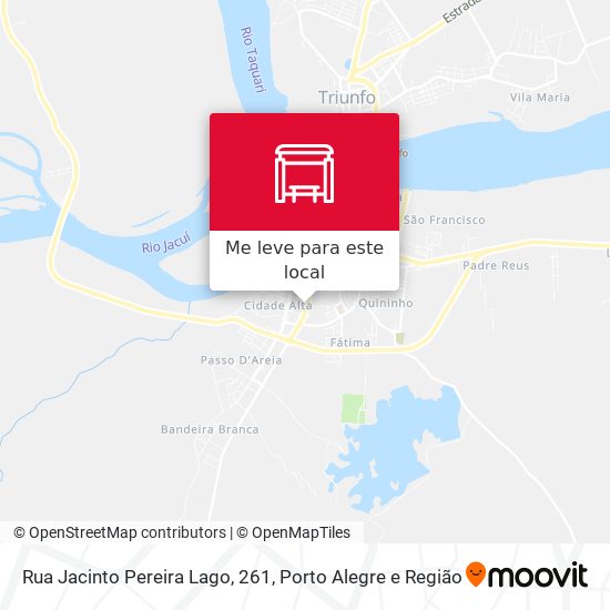 Rua Jacinto Pereira Lago, 261 mapa