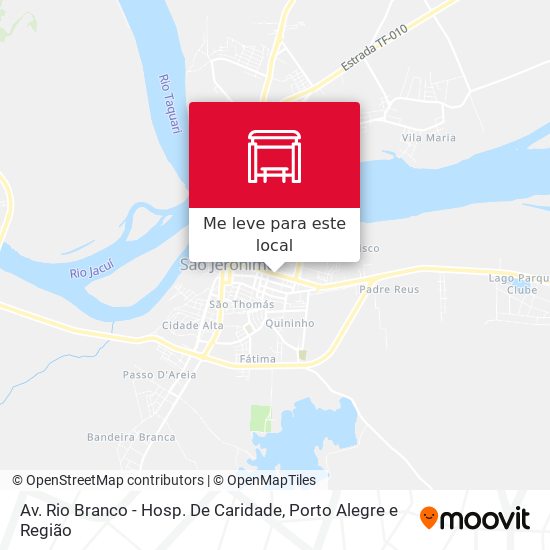 Av. Rio Branco - Hosp. De Caridade mapa
