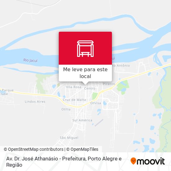 Av. Dr. José Athanásio - Prefeitura mapa
