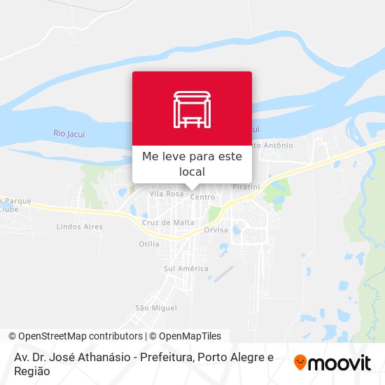 Av. Dr. José Athanásio - Prefeitura mapa