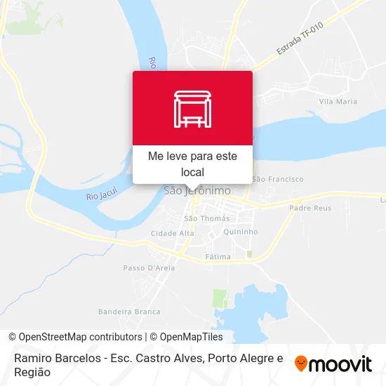 Ramiro Barcelos - Esc. Castro Alves mapa