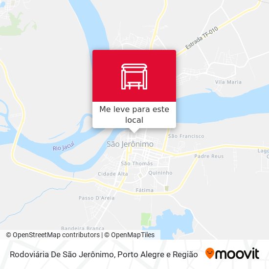 Rodoviária De São Jerônimo mapa