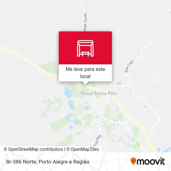 Br-386 Norte mapa