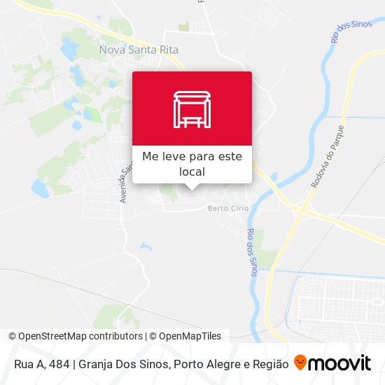 Rua A, 484 | Granja Dos Sinos mapa