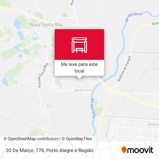 20 De Março, 778 mapa