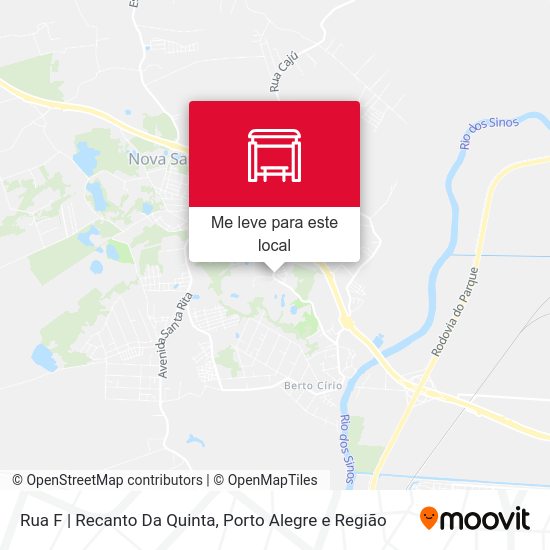 Rua F | Recanto Da Quinta mapa