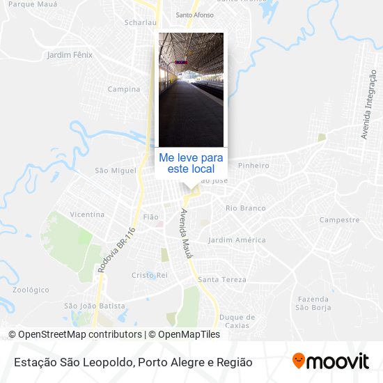 Estação São Leopoldo mapa