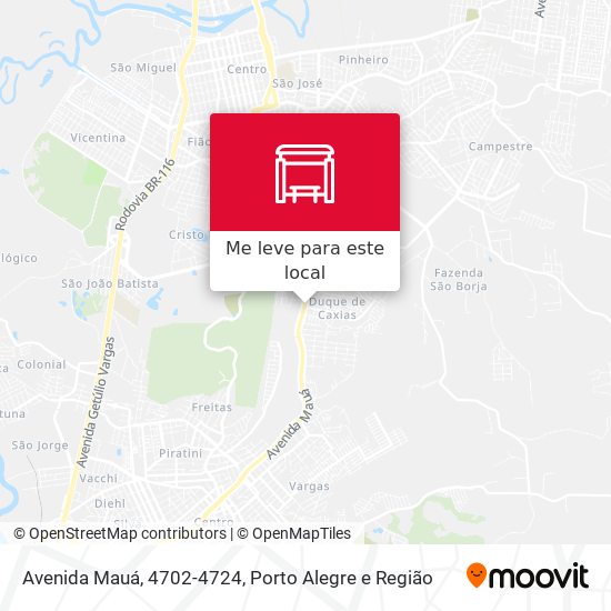 Avenida Mauá, 4702-4724 mapa