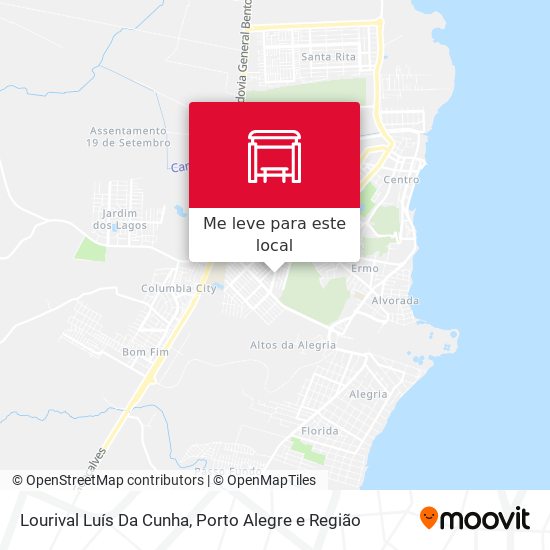 Lourival Luís Da Cunha mapa