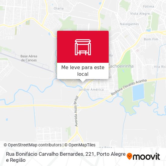 Rua Bonifácio Carvalho Bernardes, 221 mapa