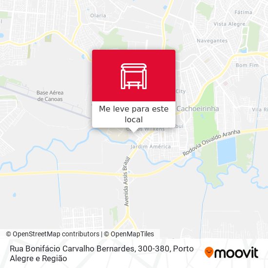 Rua Bonifácio Carvalho Bernardes, 300-380 mapa