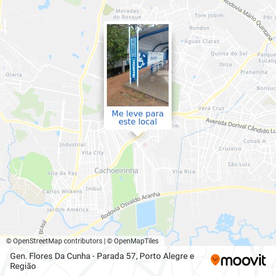 Gen. Flores Da Cunha - Parada 57 mapa