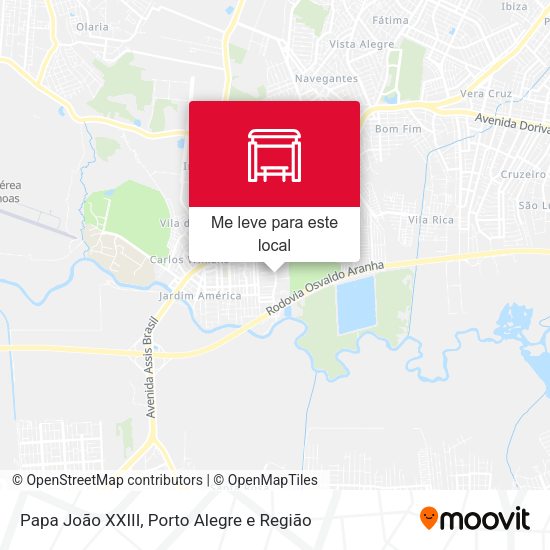 Papa João XXIII mapa