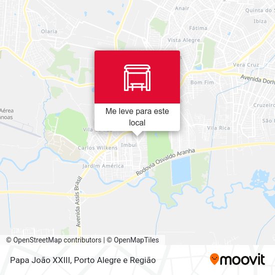 Papa João XXIII mapa