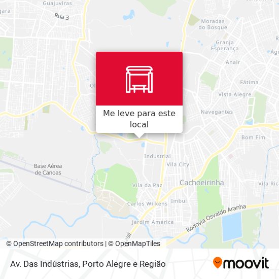 Av. Das Indústrias mapa