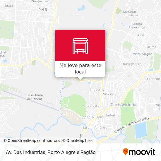 Av. Das Indústrias mapa