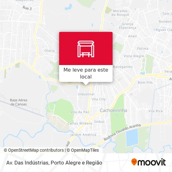 Av. Das Indústrias mapa