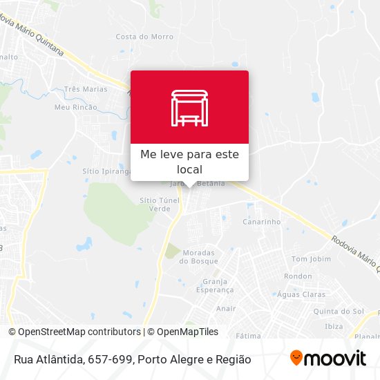 Rua Atlântida, 657-699 mapa