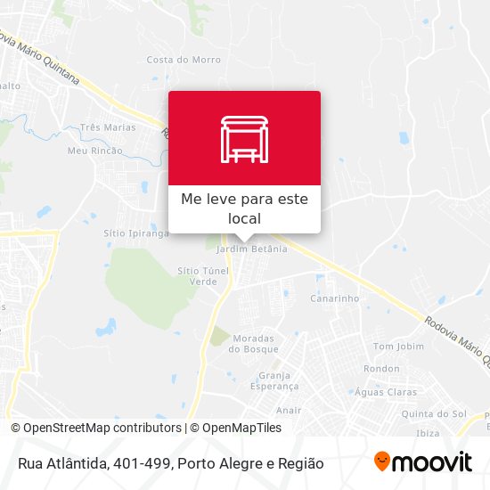 Rua Atlântida, 401-499 mapa