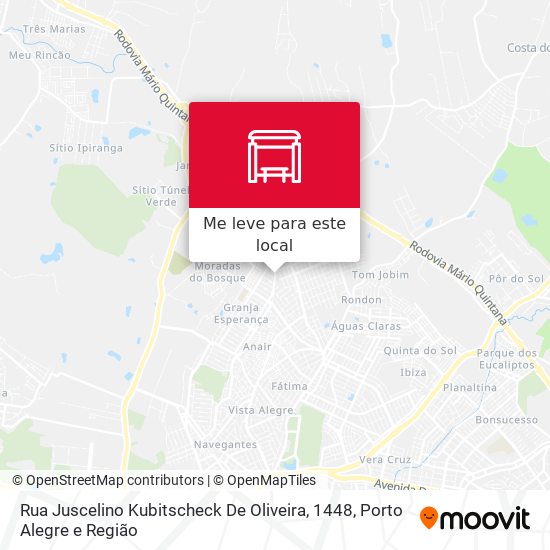 Rua Juscelino Kubitscheck De Oliveira, 1448 mapa