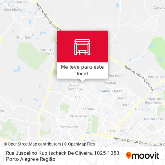 Rua Juscelino Kubitscheck De Oliveira, 1025-1053 mapa