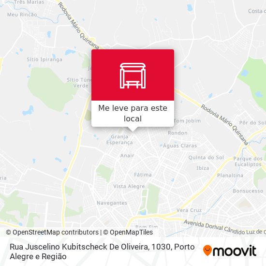 Rua Juscelino Kubitscheck De Oliveira, 1030 mapa