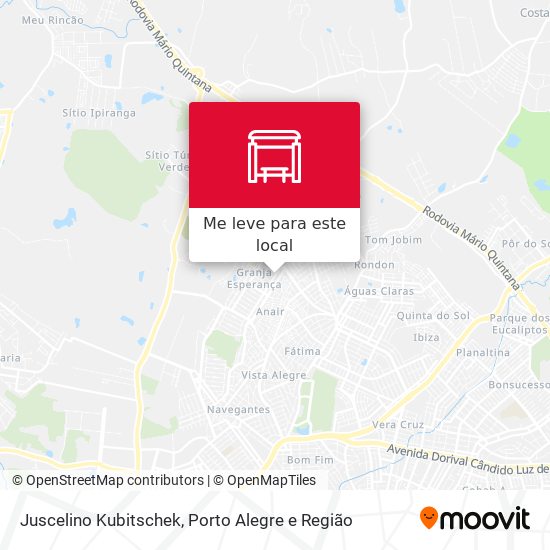 Juscelino Kubitschek mapa