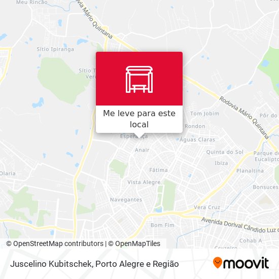 Juscelino Kubitschek mapa