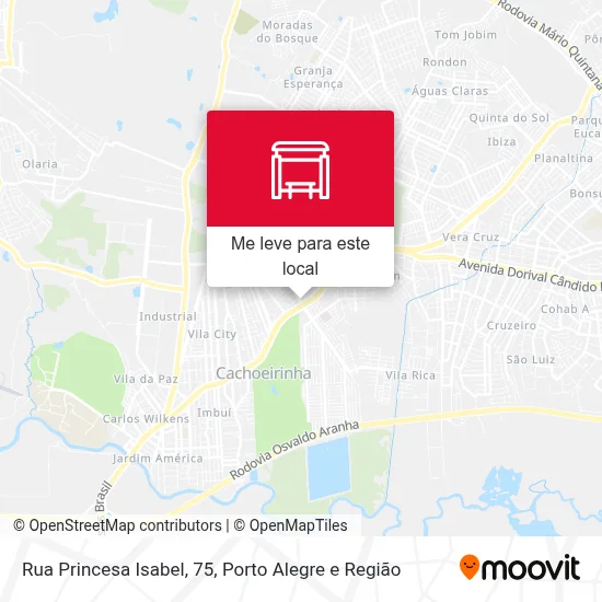 Rua Princesa Isabel, 75 mapa